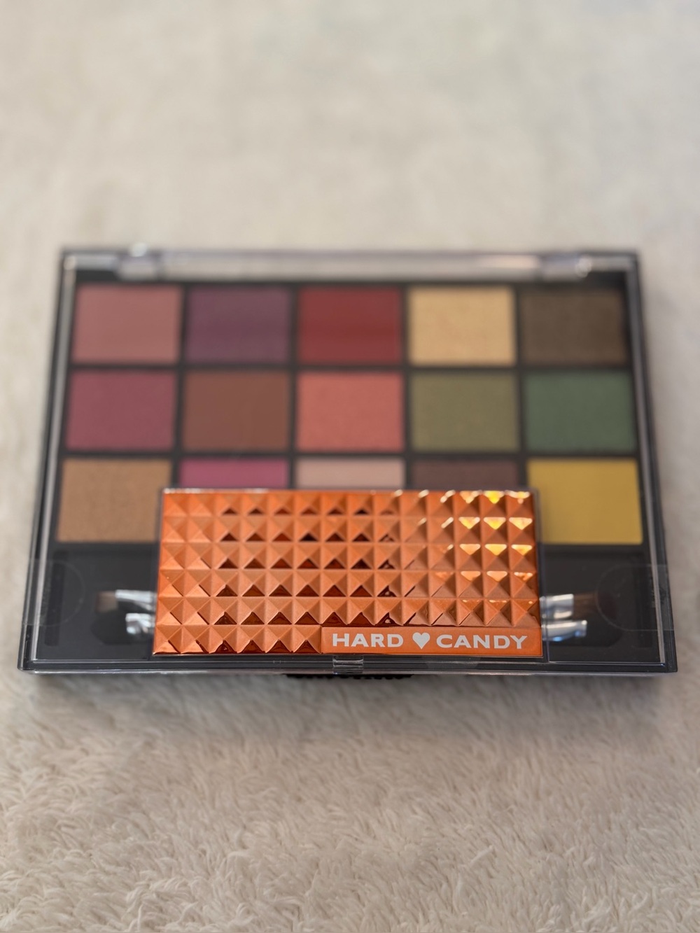 Hard Candy Black Eyeshadow Palette with Multicolor Pans